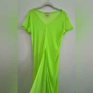 Swimsuit Coverup Dress Size M Green
